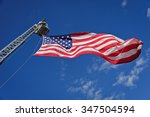 American Flag Flies From...