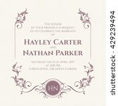 graphic design page. wedding... | Shutterstock .eps vector #429239494