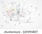 abstract futuristic circuit... | Shutterstock .eps vector #169394807