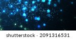 neural network concept.... | Shutterstock .eps vector #2091316531