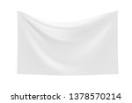 blank silk white cloth fabric... | Shutterstock . vector #1378570214