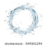 Vector Water Splash Circle