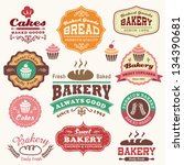 collection of vintage retro... | Shutterstock .eps vector #134390681