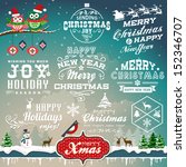 christmas decoration collection ... | Shutterstock .eps vector #152346707
