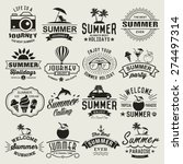 Summer Logotypes Set. Summer...