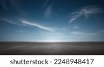 Small photo of Sky Background Cloud Horizon with Dark Asphalt Floor Empty Scene