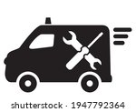 service car  black silhouette... | Shutterstock .eps vector #1947792364