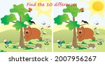 find 10 differences  board game ... | Shutterstock .eps vector #2007956267