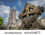 Celtic Cross On A Tomb In A...