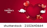 happy valentine's day romance... | Shutterstock .eps vector #2102640664