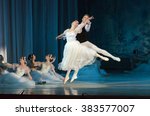 Small photo of DNIPROPETROVSK, UKRAINE - FEBUARY 28, 2016: Sylphs (Shopeniana) ballet performed by Dnepropetrovsk Opera and Ballet Theatre ballet.
