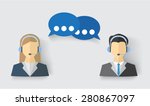 customer service people | Shutterstock .eps vector #280867097