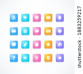 glossy icons set for your... | Shutterstock .eps vector #1883259217