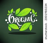 organic  product   organic... | Shutterstock .eps vector #2001983234