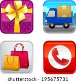 the view of icon set  | Shutterstock .eps vector #195675731