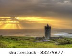Doonagore Castle At Sunset In...