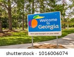 State sign for georgia welcomes ...