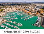 Small photo of Awesome view of modern, lively and sophisticated Vilamoura Marina , one of the largest leisure resorts in Europe, Vilamoura, Algarve, Portugal