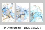 ocean blue and gold marble... | Shutterstock .eps vector #1833336277