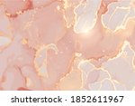 rose  peach and gold marble... | Shutterstock .eps vector #1852611967