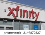 Small photo of Chicago - Circa April 2022: Xfinity branded Comcast consumer retail store. Comcast owns NBCUniversal, Xfinity Internet and DreamWorks Animation.
