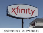 Small photo of Richmond - Circa April 2022: Xfinity branded Comcast consumer retail store. Comcast owns NBCUniversal, Xfinity Internet and DreamWorks Animation.