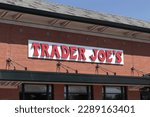 Small photo of Indianapolis - Circa April 2023: Trader Joe's retail location. Trader Joe's is a chain of specialty grocery stores.