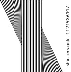 black and white stripe line... | Shutterstock .eps vector #1121936147