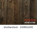 vector wood texture. background ... | Shutterstock .eps vector #243816181