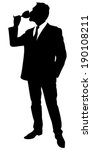 Man With Wine Glass  Vector 