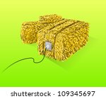straw bales illustration  ... | Shutterstock .eps vector #109345697