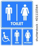 four isolated various toilet... | Shutterstock .eps vector #401110564