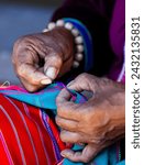 Small photo of CHIANG MAI THAILAND- FEBRUARY, 2019 : Hill tribe woman selling her goods in Baan Tong Luang eco village near Chiangmai,Thailand