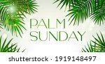 palm sunday   greeting banner... | Shutterstock .eps vector #1919148497