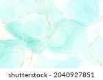 pastel cyan mint liquid marble... | Shutterstock .eps vector #2040927851