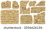 akkadian cuneiform  assyrian... | Shutterstock .eps vector #2056626134