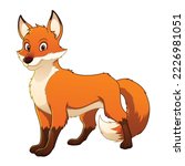 Red Fox Cartoon Animal...