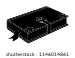 book with lock. vintage design. ... | Shutterstock .eps vector #1146014861