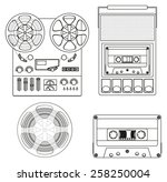 Retro Audio Set  Retro Cassette ...