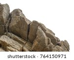 Big rock, isolated on the white background
