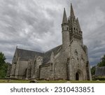 Small photo of Beautiful ancient chapel Saint Fiacre in Brittany