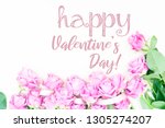 valentines day violet roses | Shutterstock . vector #1305274207