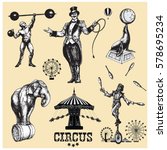 Circus And Amusement Vector...