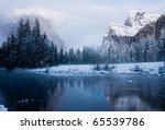 Yosemite Valley After Sunset In ...