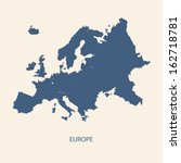 europe map vector | Shutterstock .eps vector #162718781