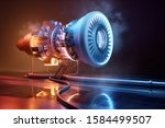 futuristic jet engine... | Shutterstock . vector #1584499507