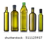 Olive Oil Bottles Isolated On...