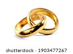 A Pair Of Golden Wedding Rings. ...
