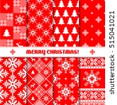 merry christmas set of... | Shutterstock .eps vector #515041021