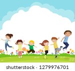 group of children | Shutterstock .eps vector #1279976701